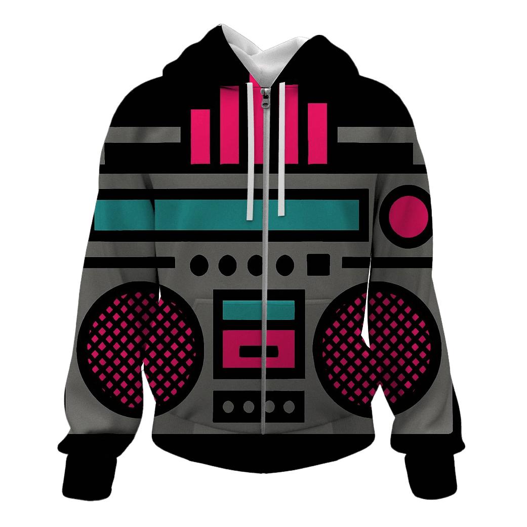 Chromatic Boom Box Block printed hoodies
