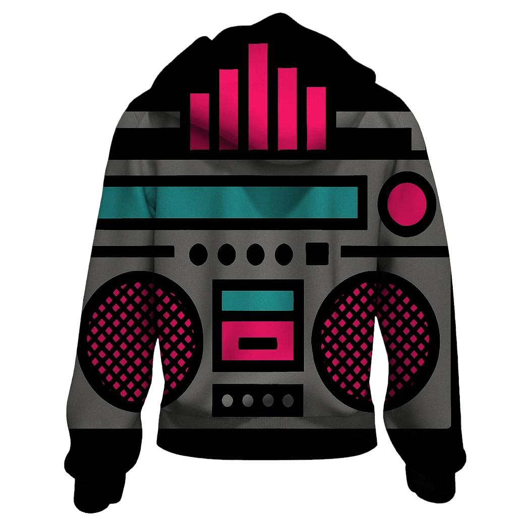 Chromatic Boom Box Block printed hoodies
