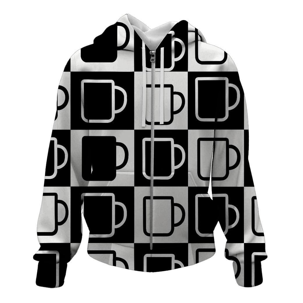 Monochrome Mug Geometry heavyweight hoodies