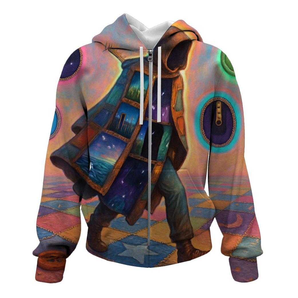 Patchwork Portal Walker hoodie styles