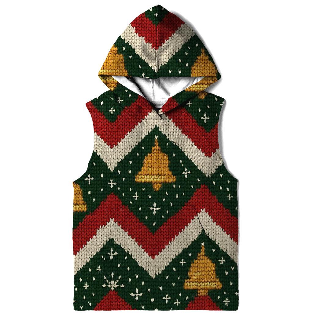Jingle Bell Zigzag Ribbon Design graphic hoodies