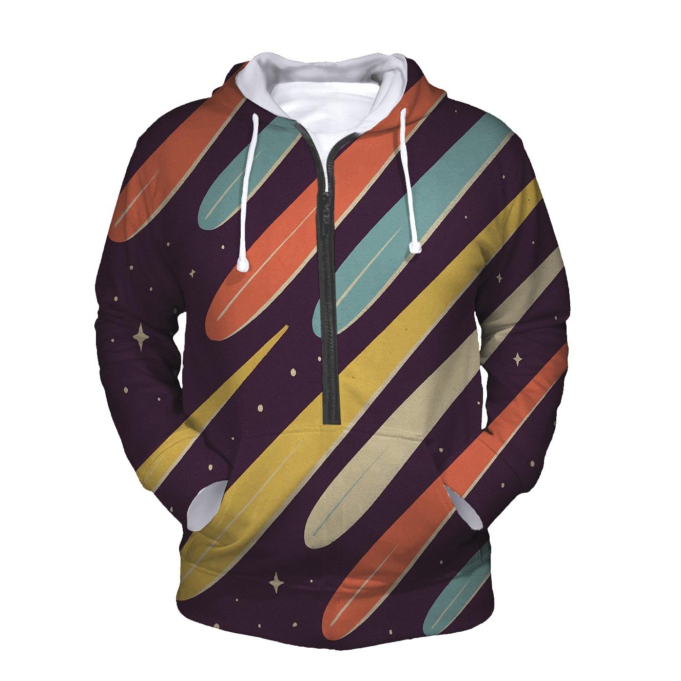 Comet Trail Stack printed hoodies