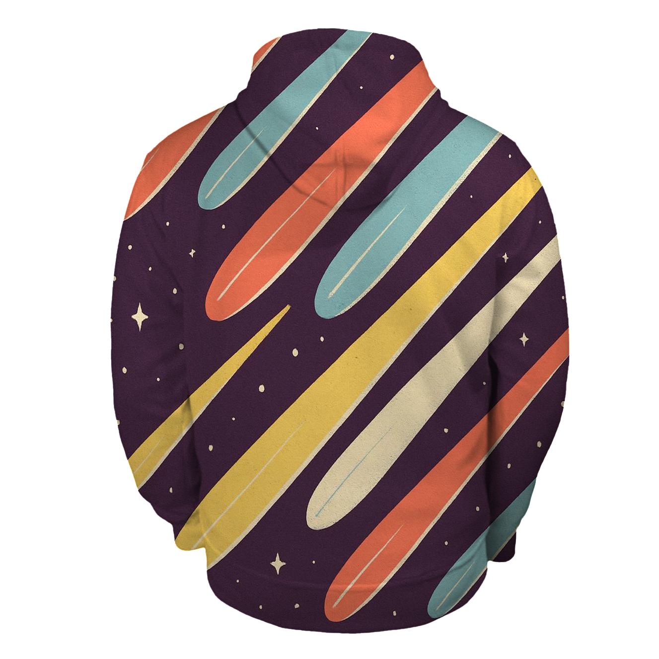 Comet Trail Stack printed hoodies