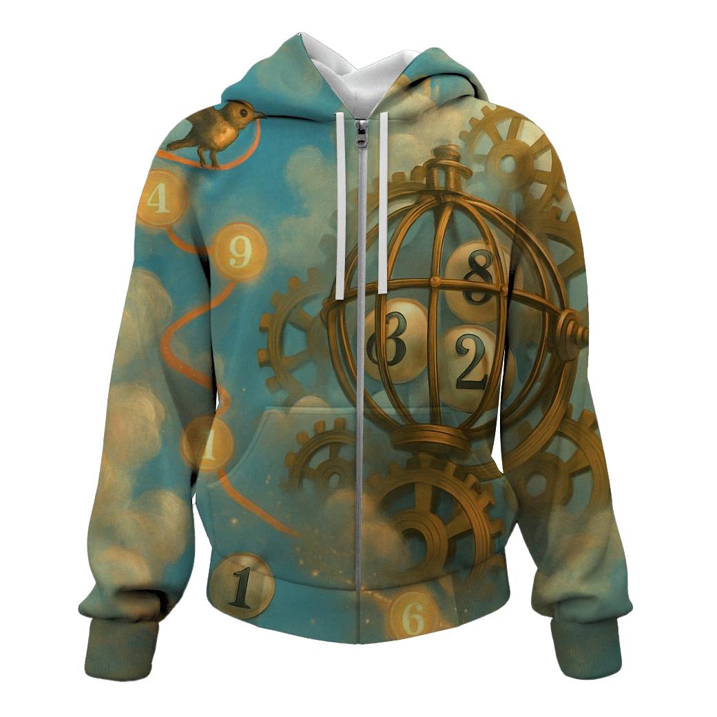 Clockwork Cloud Lottery graphic hoodies
