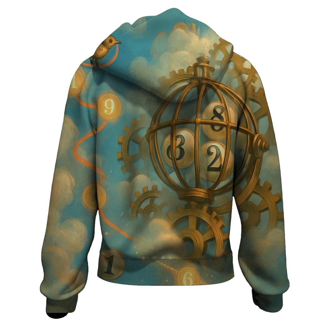 Clockwork Cloud Lottery graphic hoodies