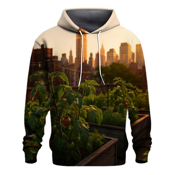Rooftop Garden View Toward Midtown hoodie styles