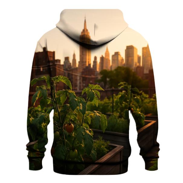 Rooftop Garden View Toward Midtown hoodie styles