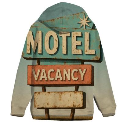Retro Motel Roadside Sign Illustration hoodie trends
