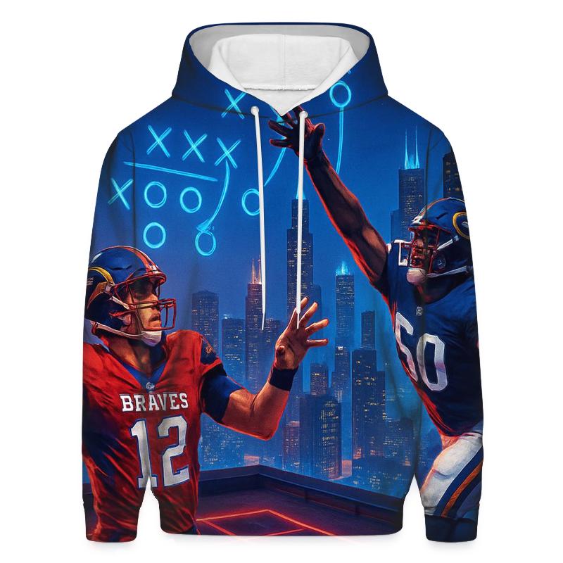 Skyline Stadium Braves Vs Cubs Showdown hoodies fashion