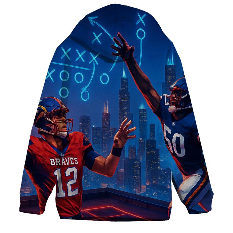 Skyline Stadium Braves Vs Cubs Showdown hoodies fashion