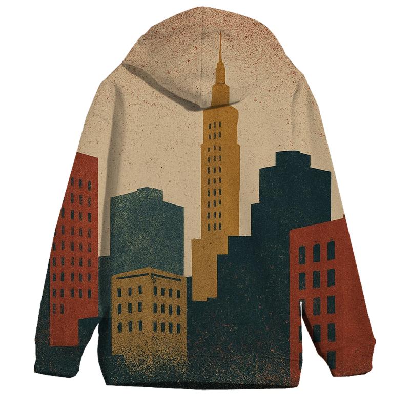 Analog Noise Skyline zip-up hoodies