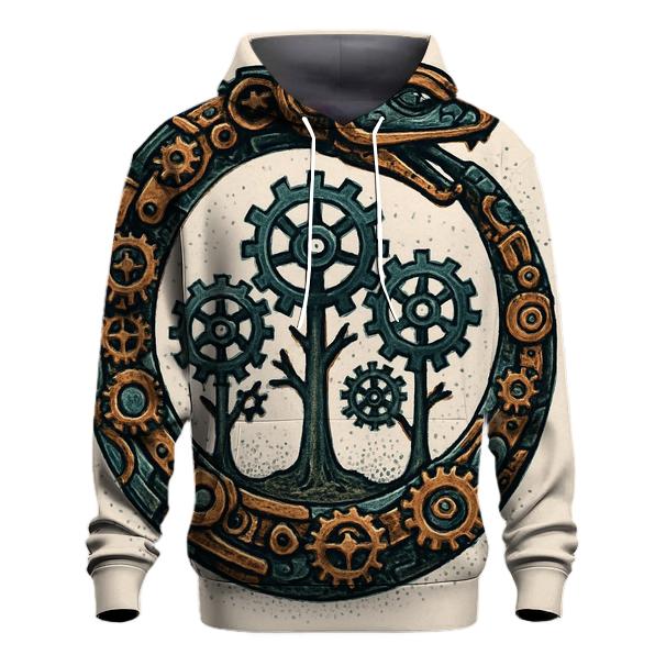 Clockwork Forest Ouroboros custom hoodies