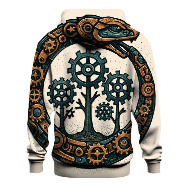 Clockwork Forest Ouroboros custom hoodies