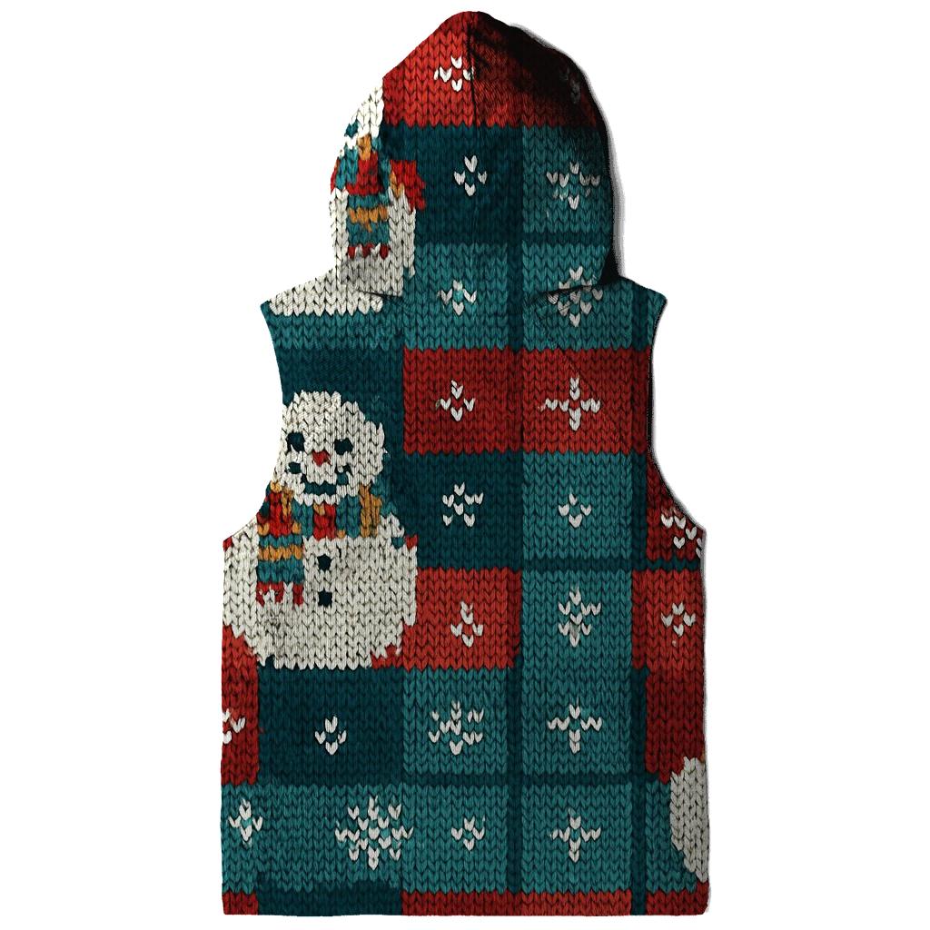 Snowman Scarf Plaid Design premium hoodies