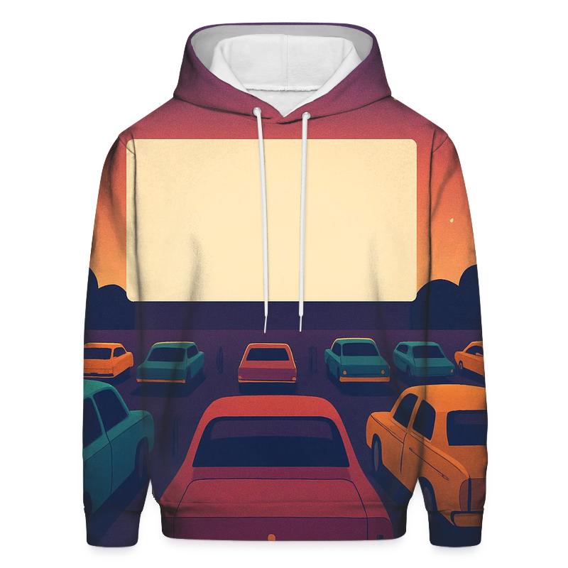 Sunset Drive In Night printed hoodies