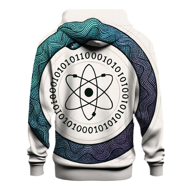 Quantum Wave Ouroboros printed hoodies