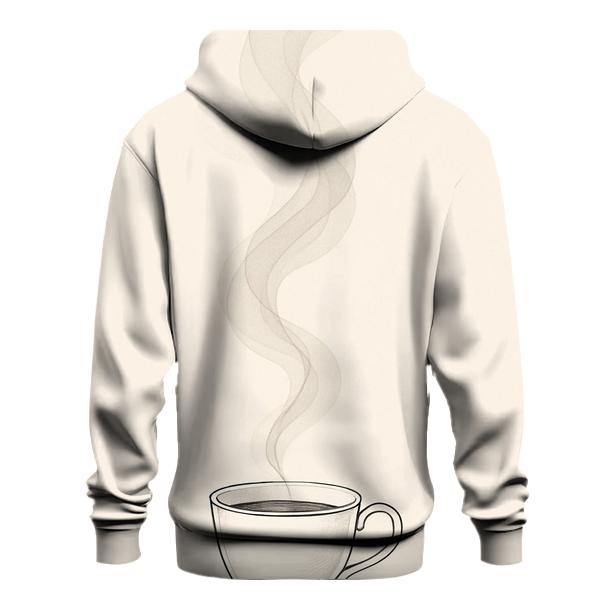 Ivory Steam Ribbon printed hoodies