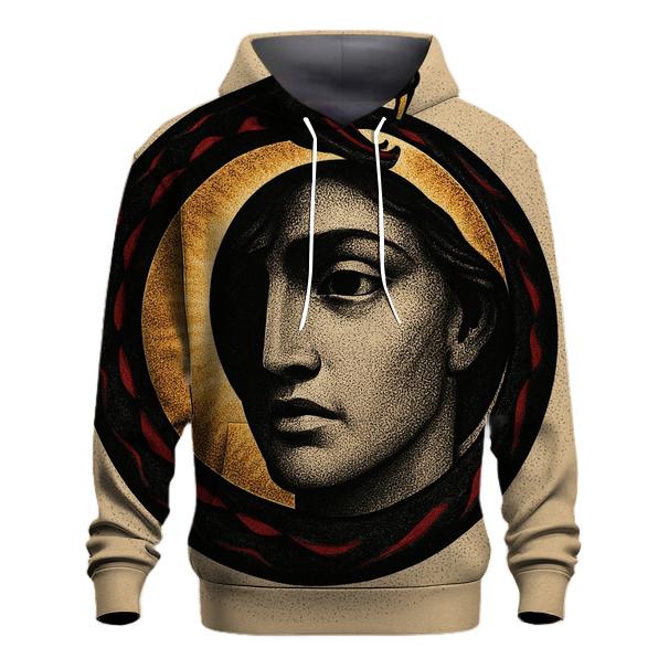 Solar Eclipse Ouroboros Mask heavyweight hoodies