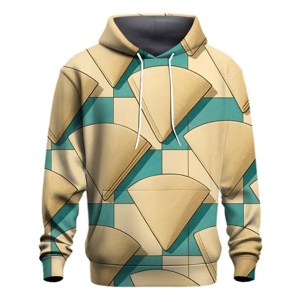 Turquoise Filter Weave pullover hoodies