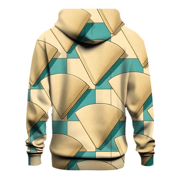 Turquoise Filter Weave pullover hoodies