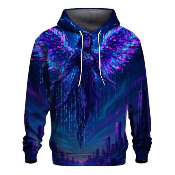 Glitch Winged Messenger premium hoodies