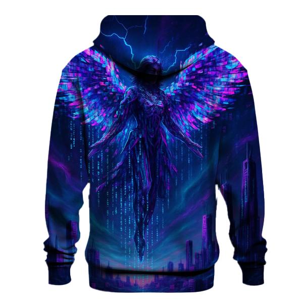 Glitch Winged Messenger premium hoodies