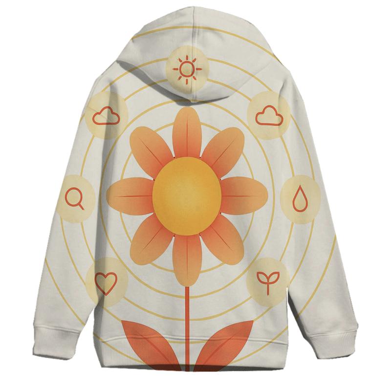 Solar Bloom Diagram designer hoodies