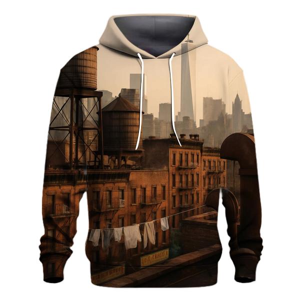 Chinatown Rooftops With Downtown Silhouette hoodie styles