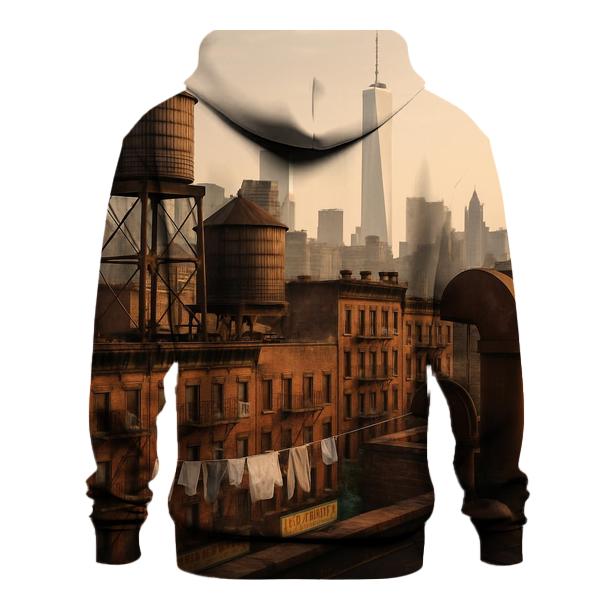 Chinatown Rooftops With Downtown Silhouette hoodie styles