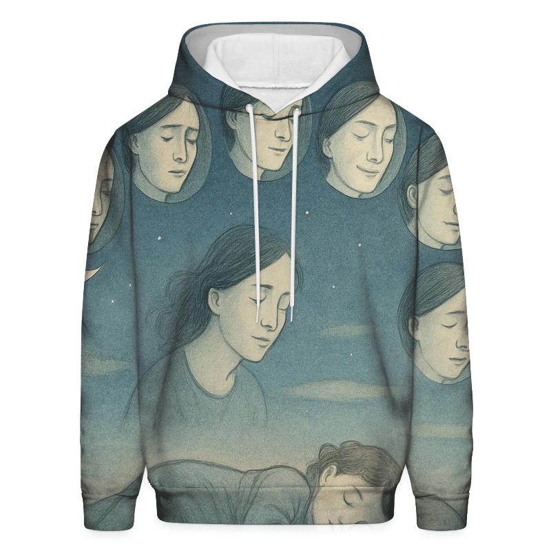 Moon Phases Of Her Unseen Emotions hoodie designs