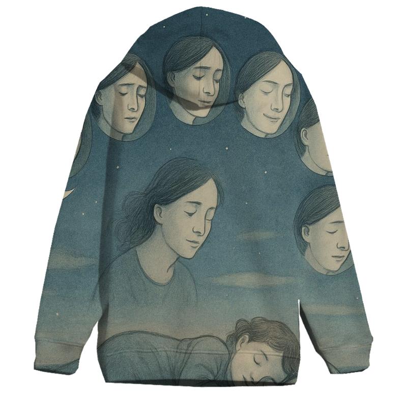 Moon Phases Of Her Unseen Emotions hoodie designs