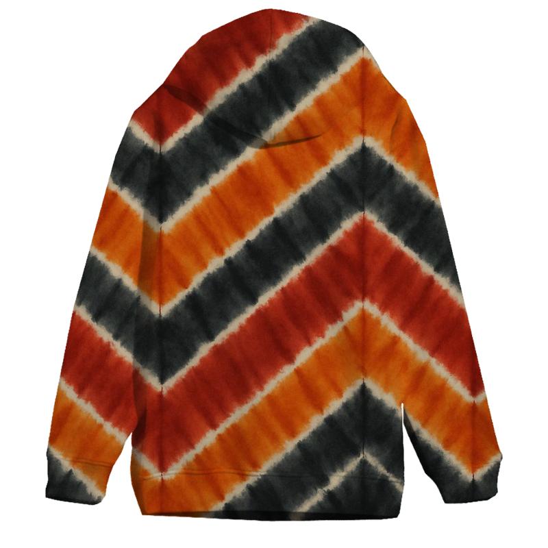 Volcanic Chevron Accordion Bands embroidered hoodies