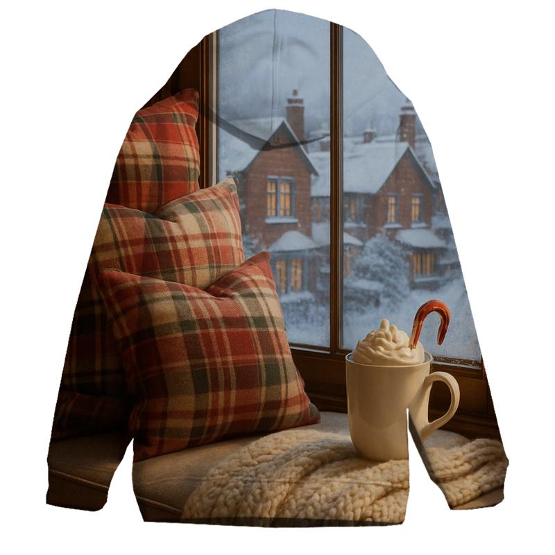 Cozy Window Seat On Christmas Day designer hoodies