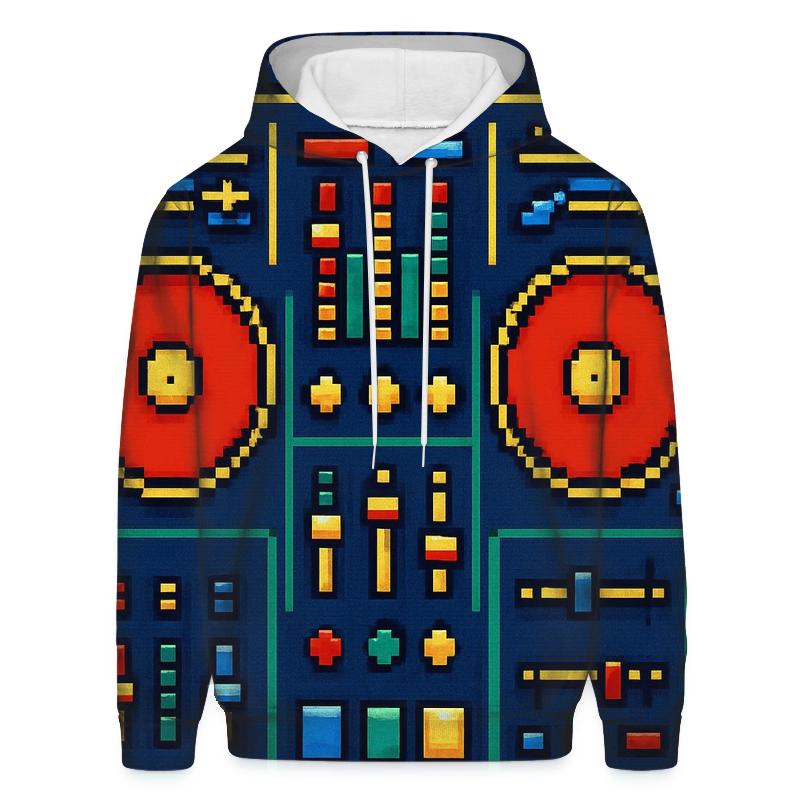 Pixel Arcade DJ Deck hoodie styles