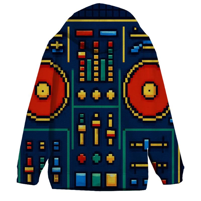 Pixel Arcade DJ Deck hoodie styles