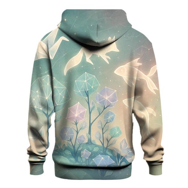 Quantum Origami Garden printed hoodies