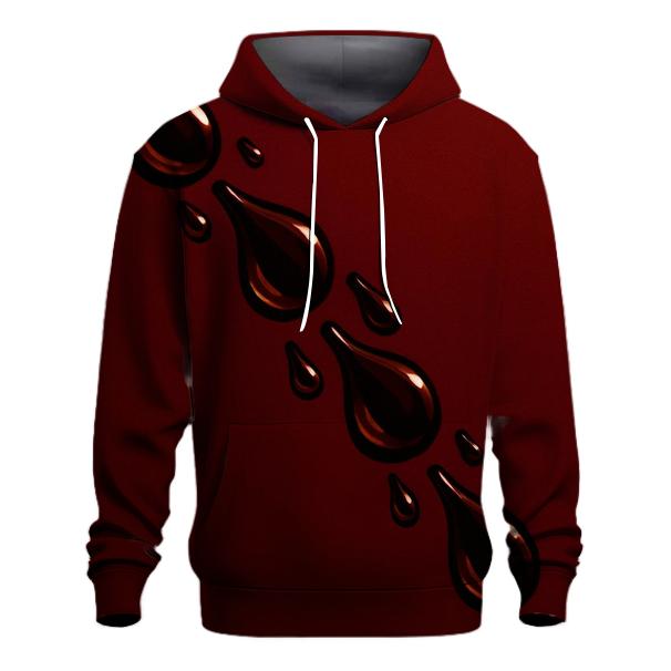 Crimson Drip Cascade hoodie trends