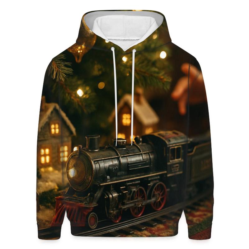 Toy Train Around The Christmas Tree pullover hoodies