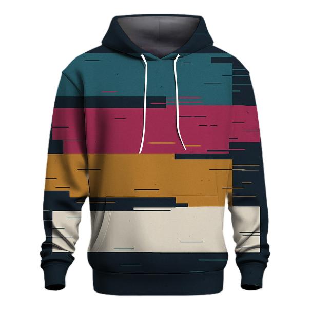 Analog Glitch Bars zip-up hoodies