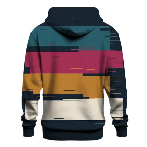 Analog Glitch Bars zip-up hoodies