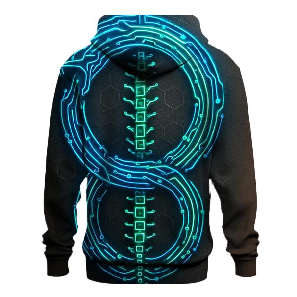 Cyber Circuit Ouroboros Spine hoodie styles