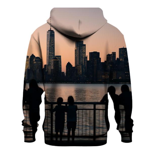 Financial District Skyline From Staten Island Esplanade pullover hoodies
