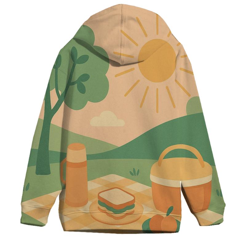 Vintage Picnic Meadow custom hoodies