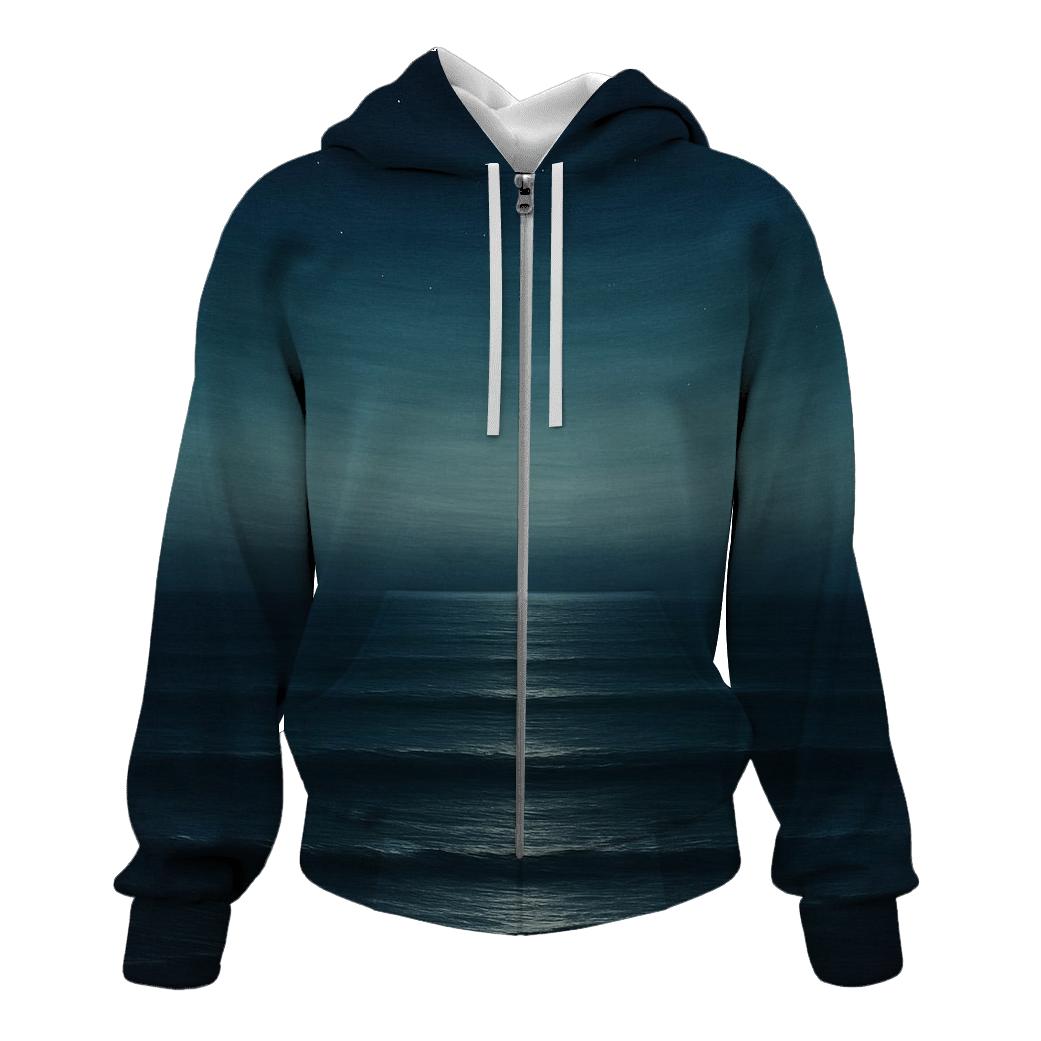 Lunar Tide Horizon printed hoodies