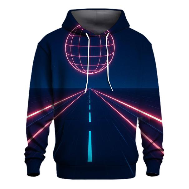 Neon Highway Night Run zip-up hoodies