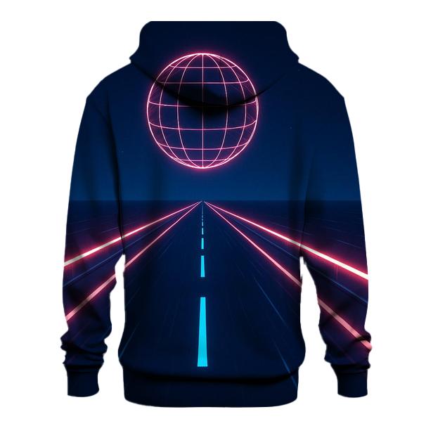 Neon Highway Night Run zip-up hoodies