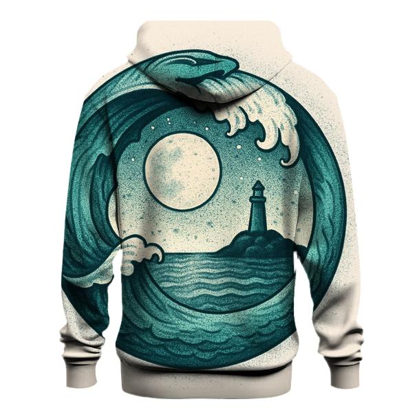 Tidal Moon Ouroboros graphic hoodies