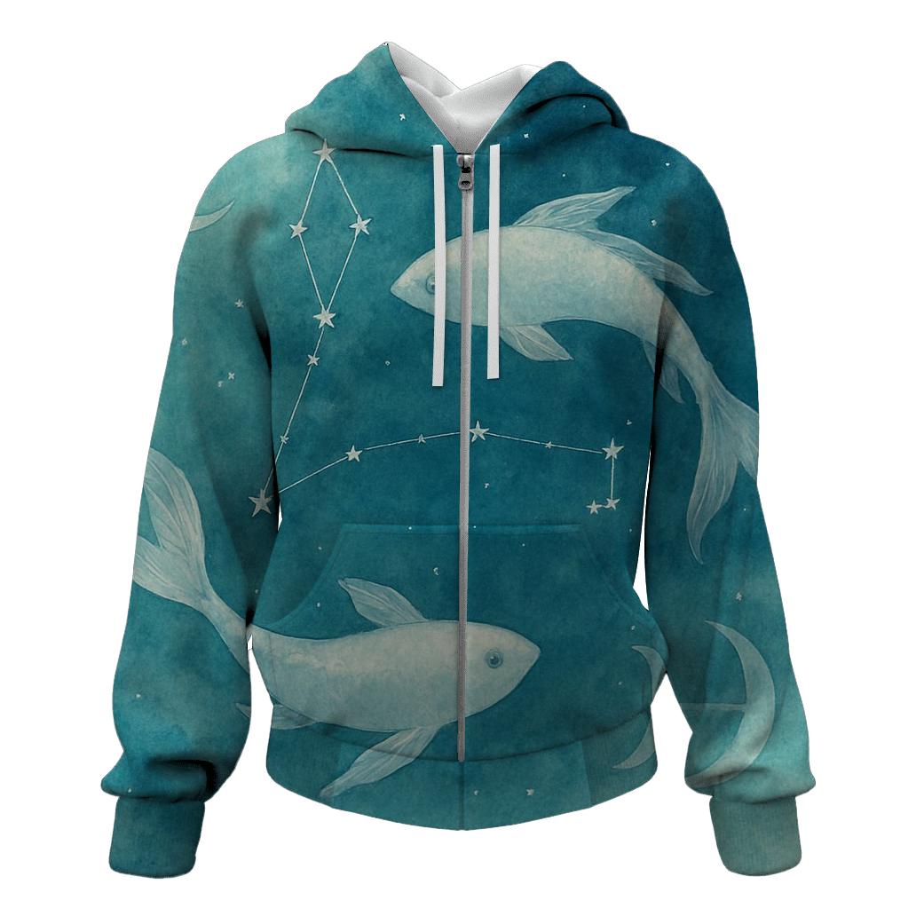 Pisces Dream Tide Constellation hoodie trends
