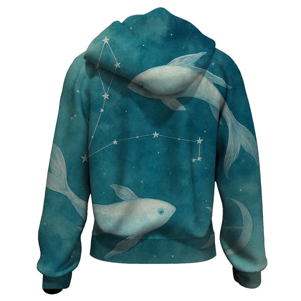Pisces Dream Tide Constellation hoodie trends