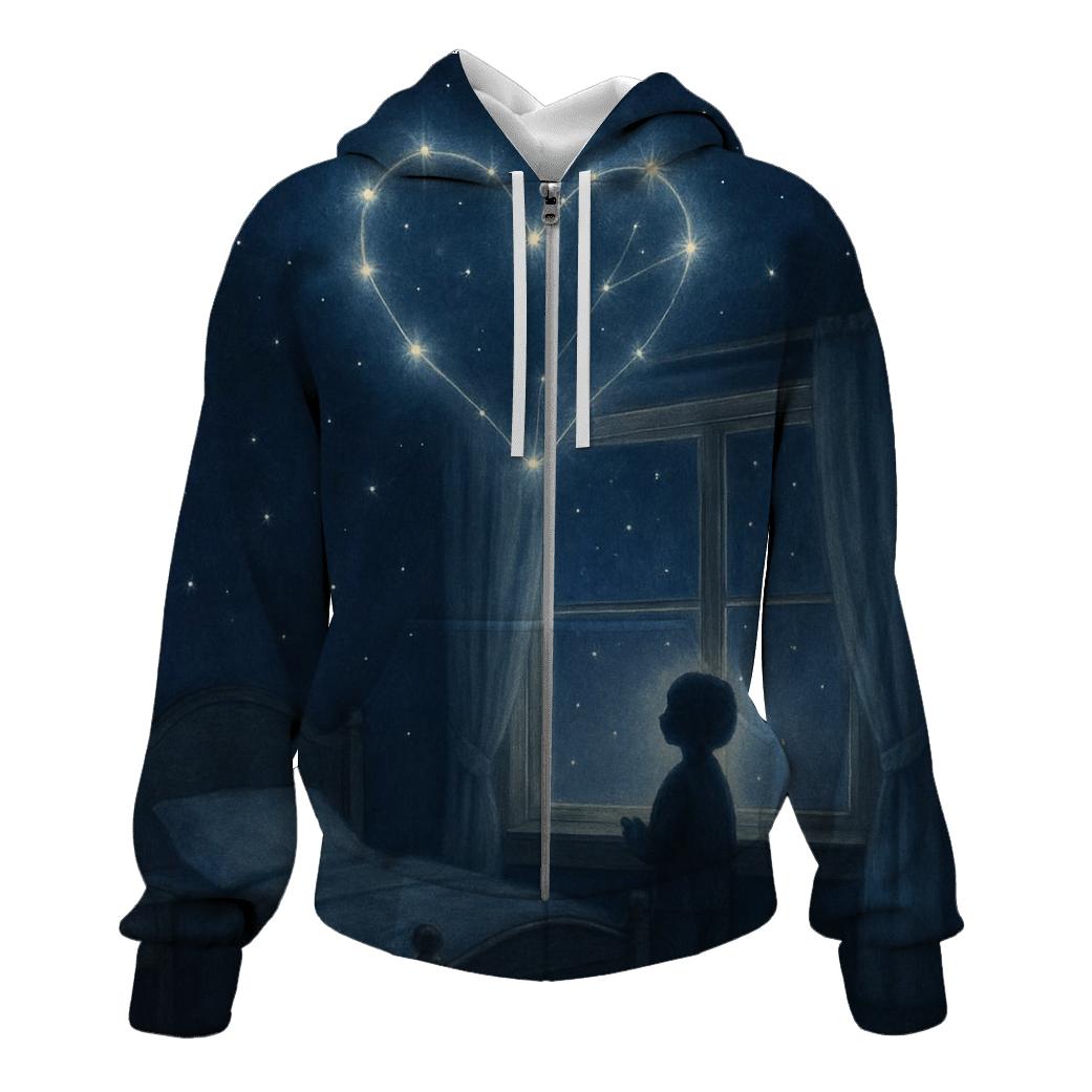 Star Map Of A Mothers Heart premium hoodies